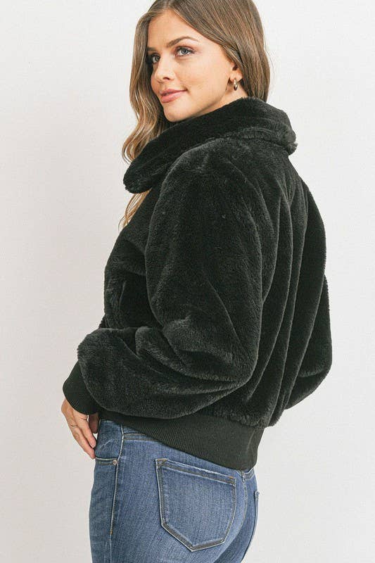 The Faux Fur Bomber