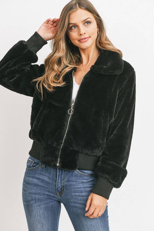 The Faux Fur Bomber