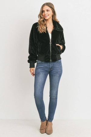
            
                Load image into Gallery viewer, The Faux Fur Bomber
            
        