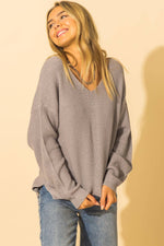 The Essential Sweater in Light Grey