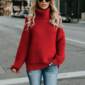 
            
                Load image into Gallery viewer, Knit Turtleneck Sweater- Multiple Colors
            
        